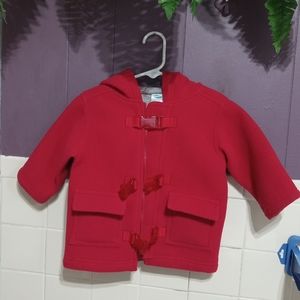 Toddler girl Old Navy red 12 months hoodie coat